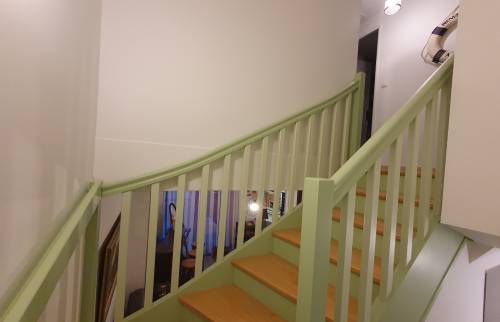Escalier rénové - Détails des finitions
