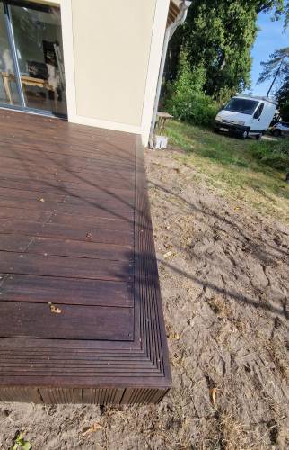 Détail terrasse bois