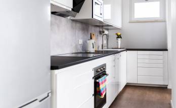 cuisine couloir après travaux