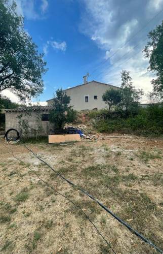 Terrain avant le début des travaux