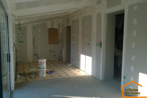 cloisons travaux extension maison