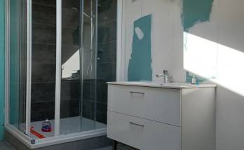 La salle de douche