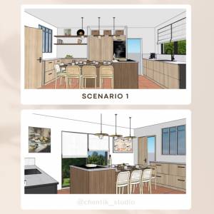 cloison vitrée entre cuisine et salle à manger 34