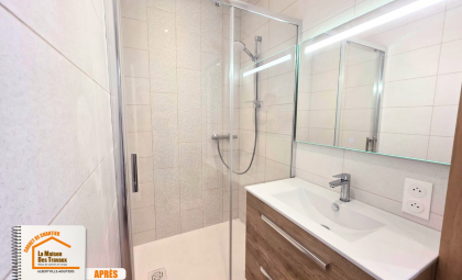 aménagement garage Albertville, création studio indépendant, transformation garage en pièce, La Maison des Travaux Albertville, artisans rénovation Savoie