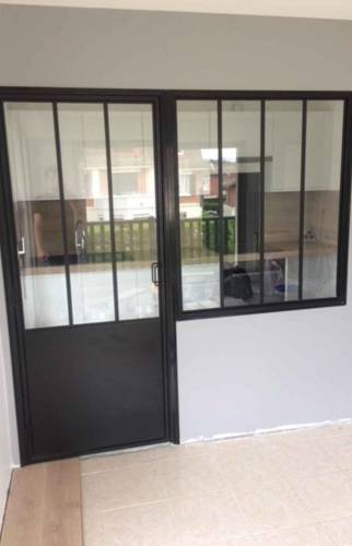 Installation d'une verrière dans une cuisine à Deauville