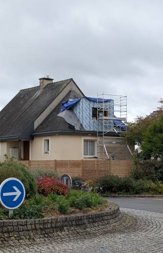Construction de la surélévation de maison à Chartres-de-Bretagne