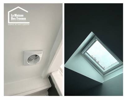 pose d'un aérateur hygrométrique