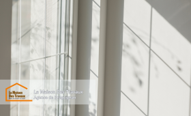 Fenêtre PVC double vitrage avec croisillons intégrés 