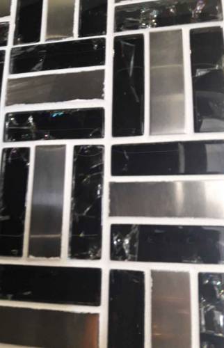 Faïence déco noir et argent