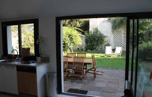 Rénovation d'une maison à Nantes - vue sur le jardin