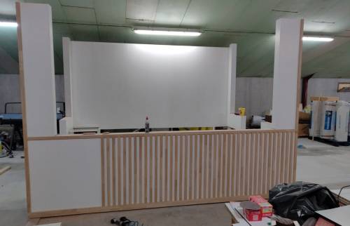 Pose de liteaux en Epicéa