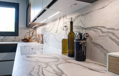 Plan de travail et crédence en pierre