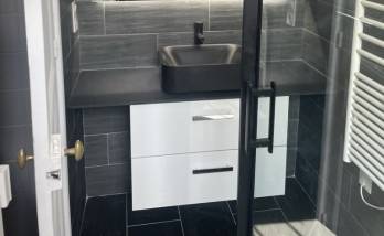 Salle de bain rénovée à Asnières