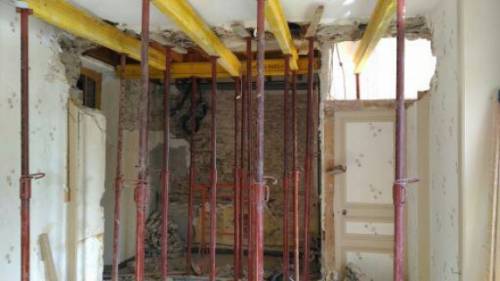 Première ouverture de mur porteur