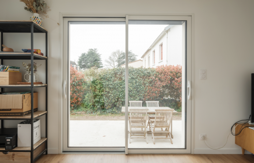 Création d'une extension au sud de Nantes 44000 - baie vitrée