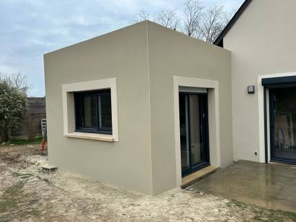 Construction d'une extension (Bénouville 14970)