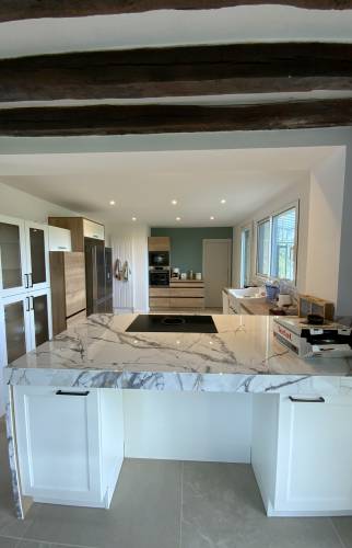 Plan de travail carrelage