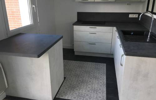 rénovation d'une cuisine dans un appartement 