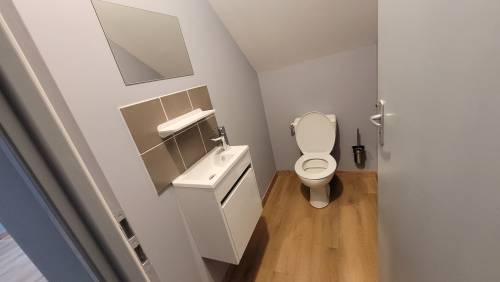 Les toilettes de l'étage
