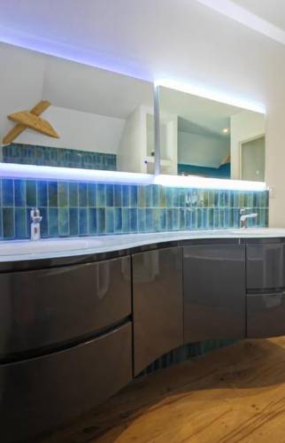 Création de salle de bain dans une extension pour en faire une suite parentale à Morestel