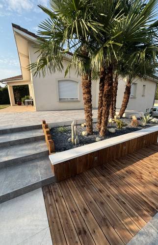 Création de terrasse en béton à Vienne