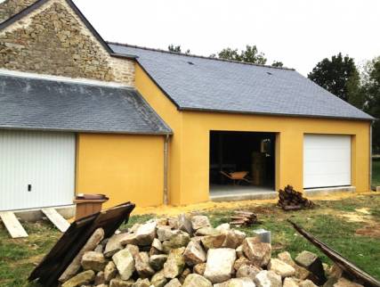 Résultat après travaux construction de garage Etampes