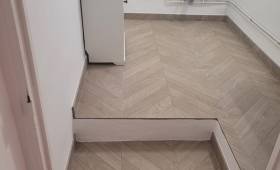 Carrelage imitation parquet salle d'eau