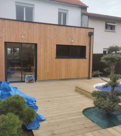 Après : extension en ossature bois