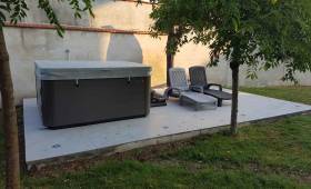 Construction d'une terrasse pour un spa à Vaires sur marne