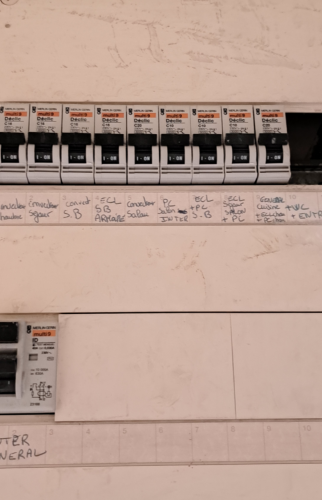 Compteur électrique avant rénovation