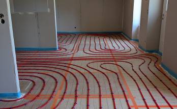 chauffage au sol pose maison bruz