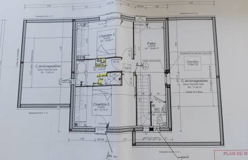 Plan des combles