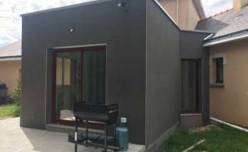 L'extension avec son toit plat - Nantes 44