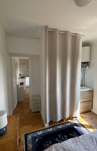 Aménagement d'un cabinet de toilette dans la chambre du T2 - Nantes 44