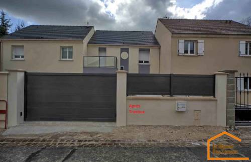 Création d'une clôture avec portail (Tigery 91250)