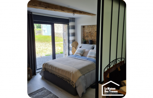 chambre parentale dans une longère 