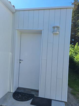Construction d'une extension pour aménager une entrée de maison - Préfailles 44770