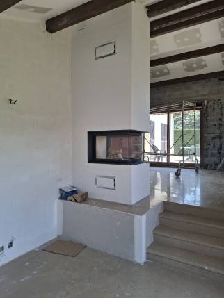 Installation de cheminée design à foyer fermé - Ambérieu-en-Bugey 01500