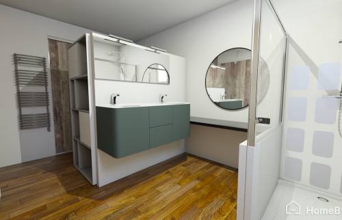 Visuel 3D du projet de rénovation de salle de bain