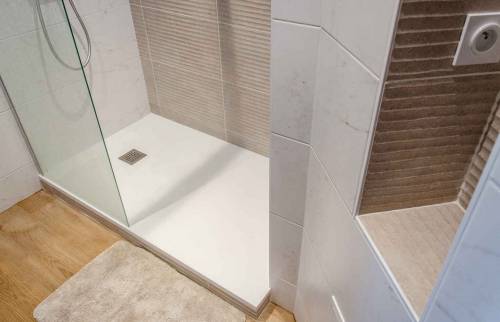 Receveur extra plat blanc