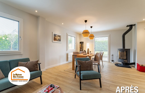 avant après travaux, rénovation moderne, intérieur lumineux, maison design, décoration chaleureuse