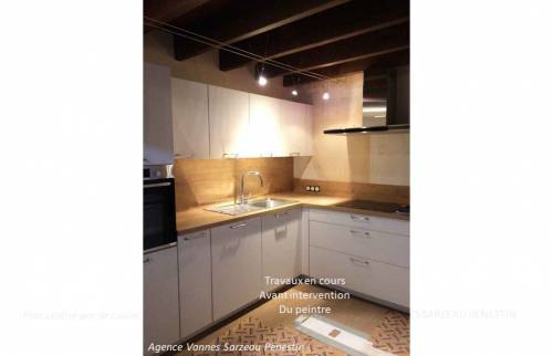 Réalisation d’une cuisine dans le Golfe du Morbihan courtier en travaux de La Maison des Travaux Vannes Sarzeau Pénestin