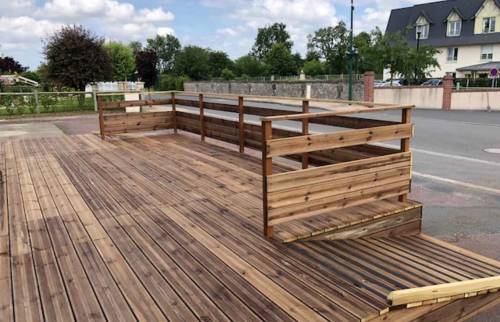 Installation d'une terrasse à Lisieux