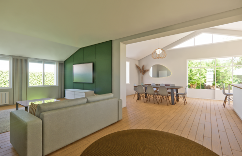 PROCHAINEMENT - Création d'une extension de maison de 20 m² à Rezé (44400) - vue intérieure du logement