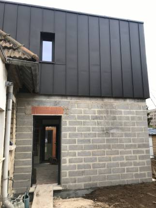 Extension en cours de construction (Caen 14000)