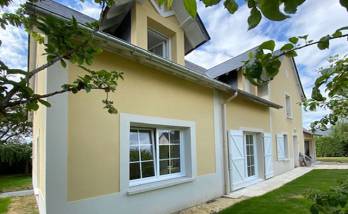 Extension avec son enduit de façade