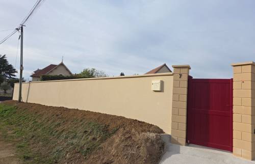 Après - Muret clôture Portail et portillon La Maison des Travaux Evreux Louviers 