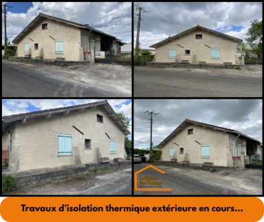 Travaux d'isolation thermique par l'extérieur sur une maison ancienne - Montauban 82000