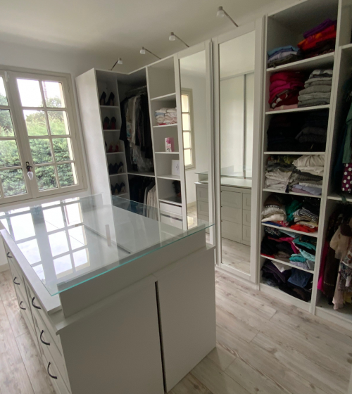 installation d'un grand dressing