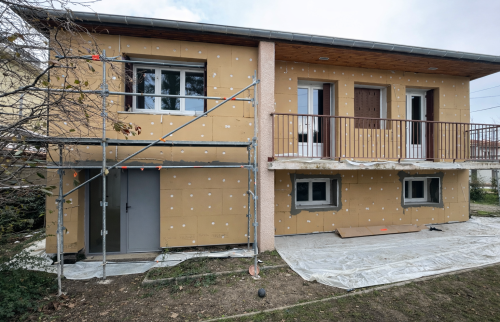 Isolation par l'extérieur à Craponne 69290_Façade 1_PENDANT